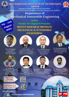 Recent Research Trends in Mechanical and automobile Engineering 2023 Faculty Development Program Poster
